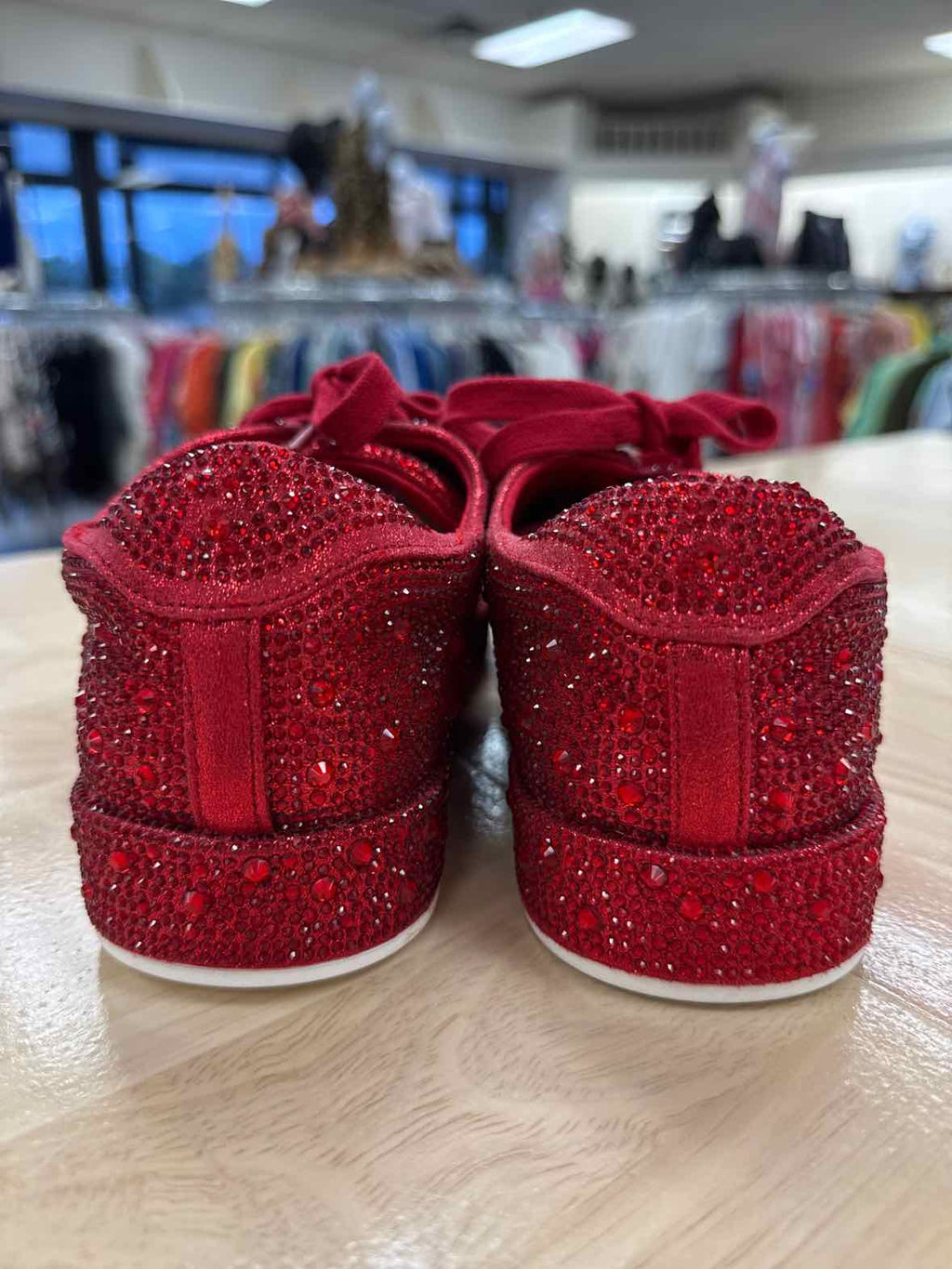 INC Size 8 Red Lola Sneakers - Red Bling