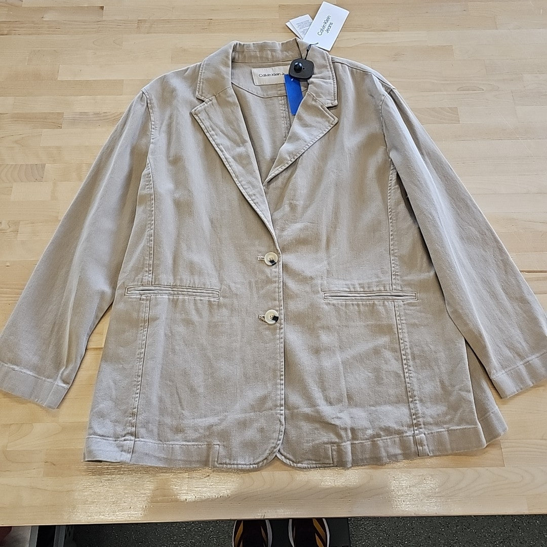 Calvin Klein Size XL Tan Jacket