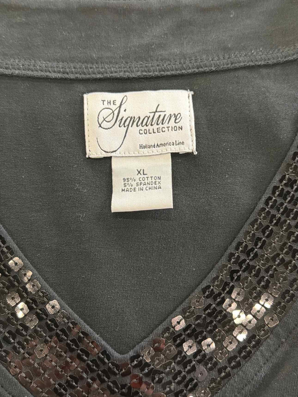 The Signature Collection Size XL Black Preloved Sleeveless