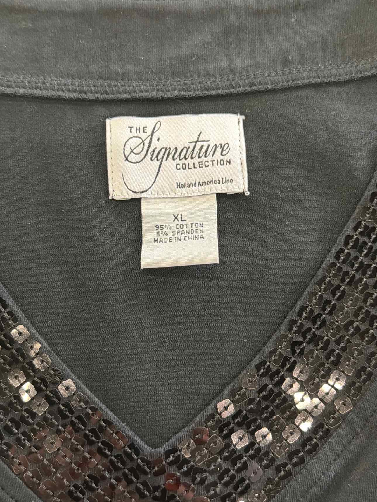 The Signature Collection Size XL Black Preloved Sleeveless