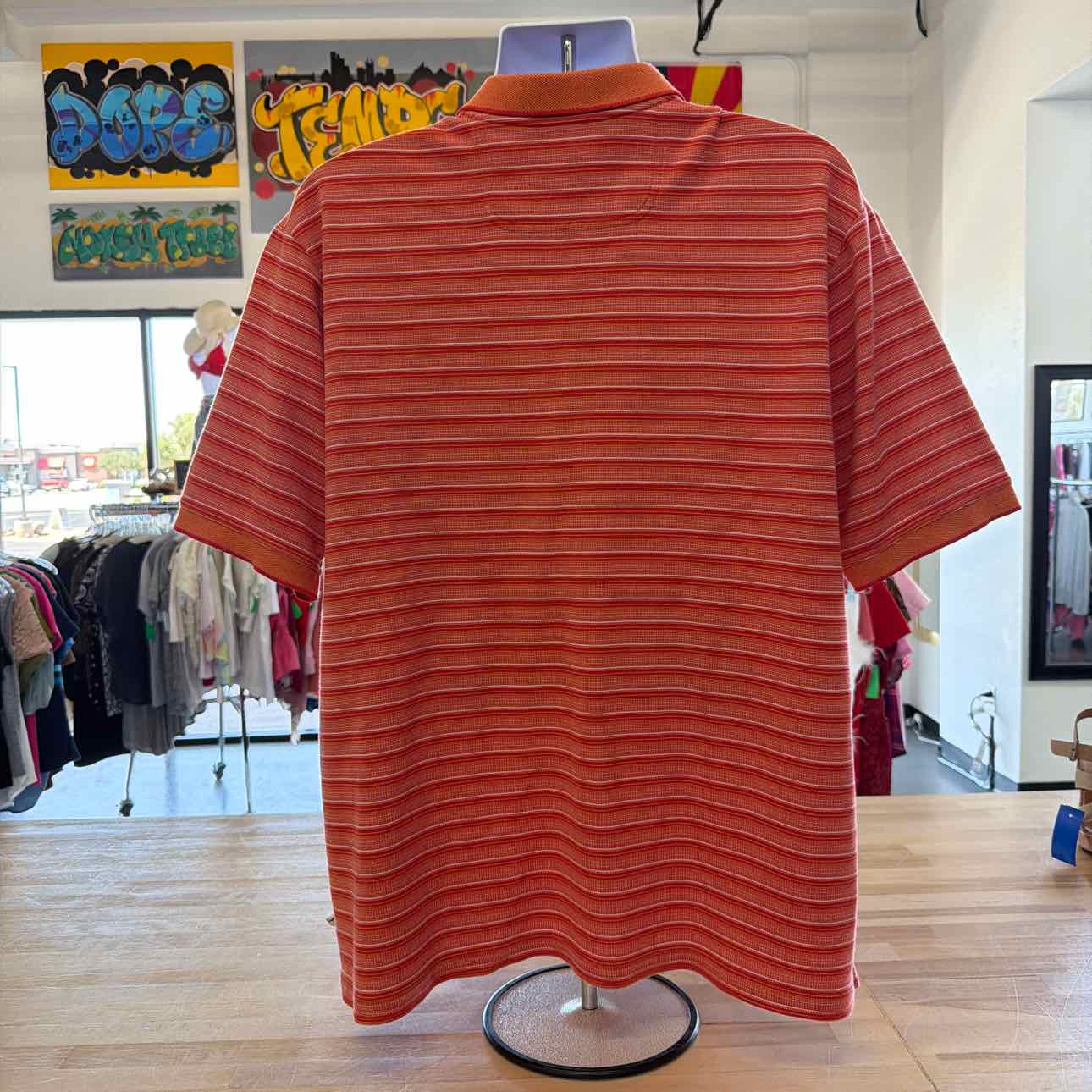 Tommy Bahama Size XXL Orange Preloved MENS Polo