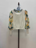 Fate Size M Cream Green Preloved Sweater