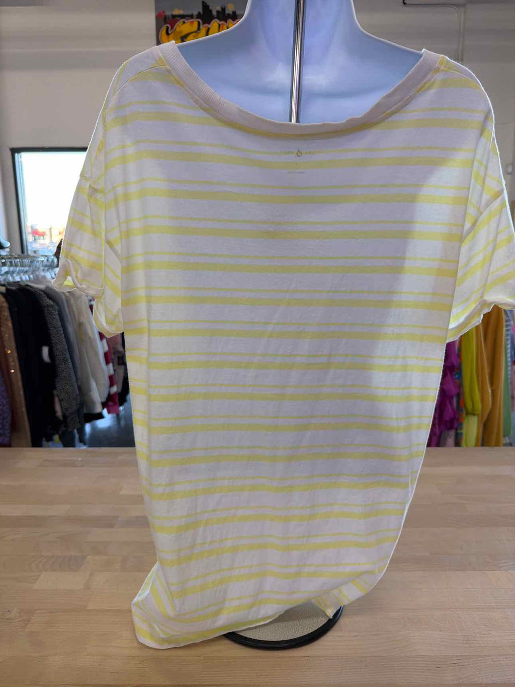 Lou & Grey Size S Yellow/White Shirt