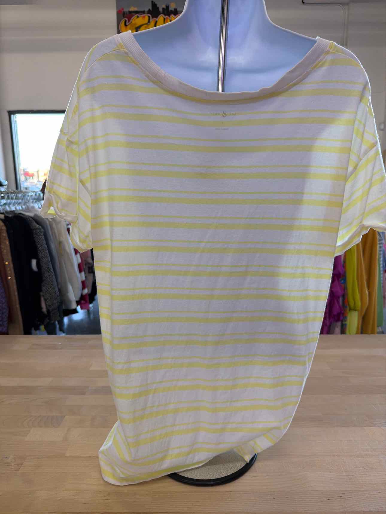 Lou & Grey Size S Yellow/White Shirt