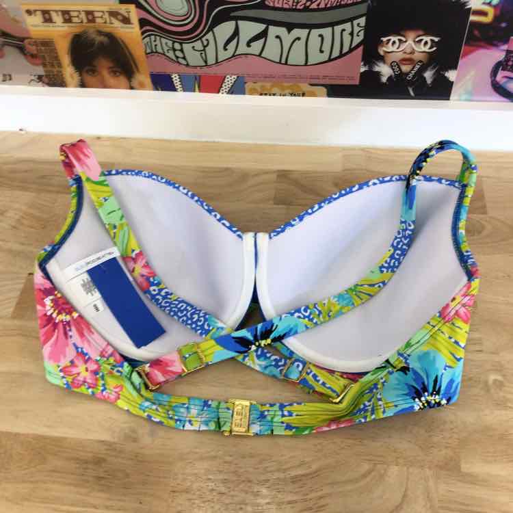 Bleu Size 38DD Cross Back Premium Bikini Top
