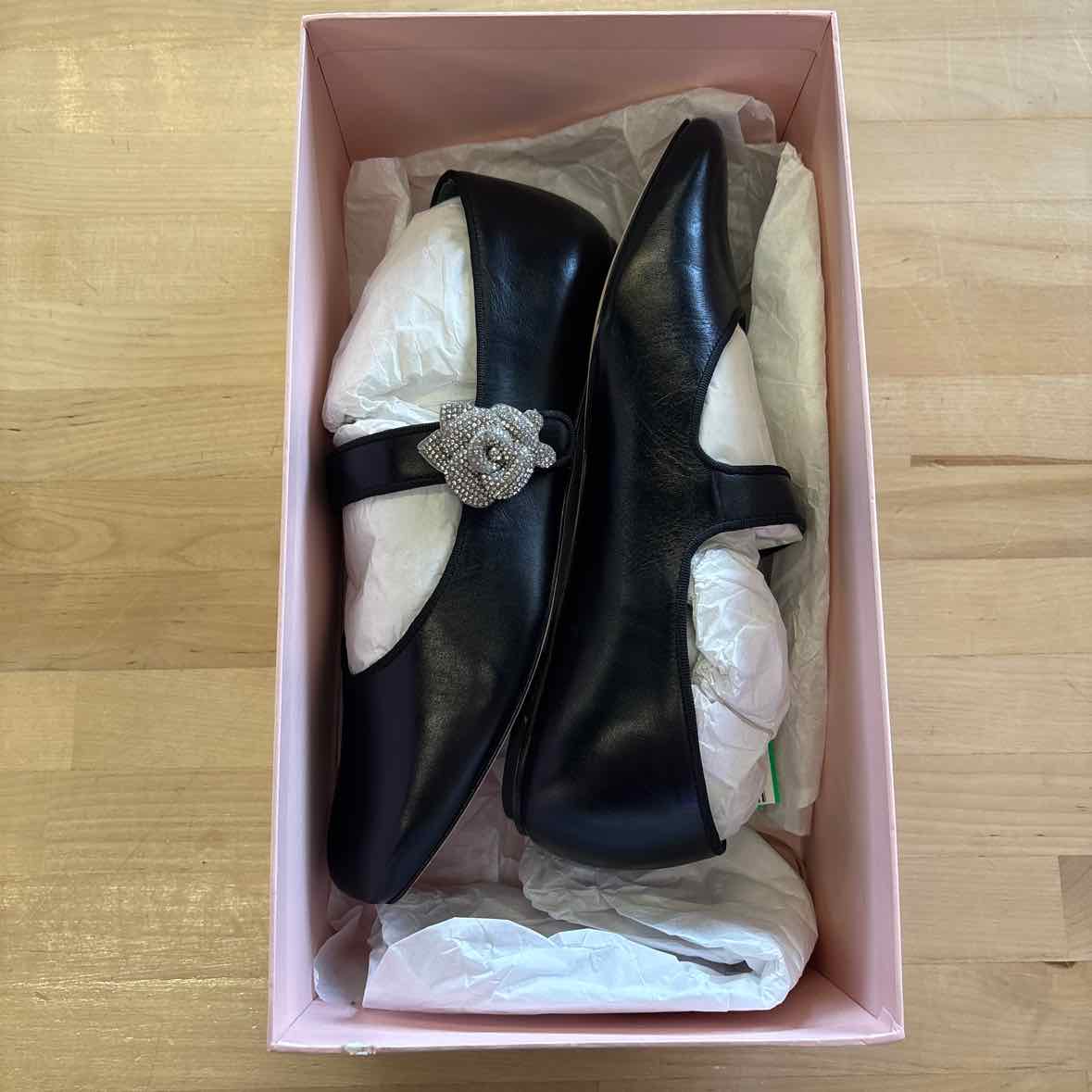 Sophia Webster Size 38.5/US 8 Titania Black New Mary Jane Flats