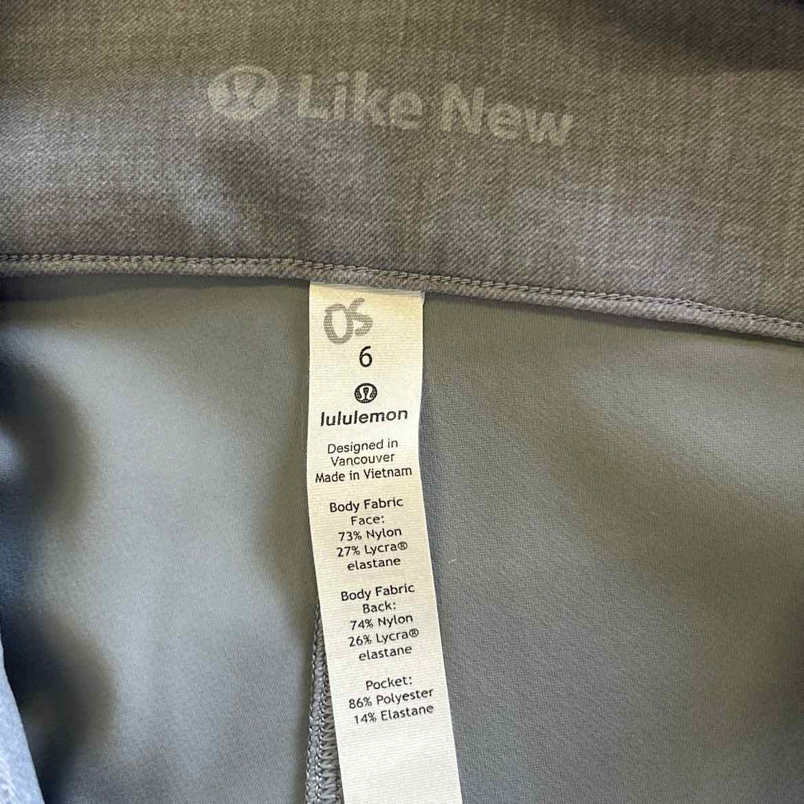 LuluLemon Size 5 Gray MENS Pants
