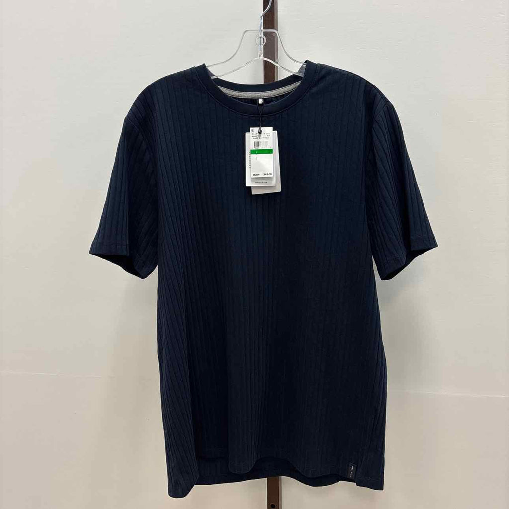 Perry Ellis Size L Men's Rib Knit Crew Neck T-shirt