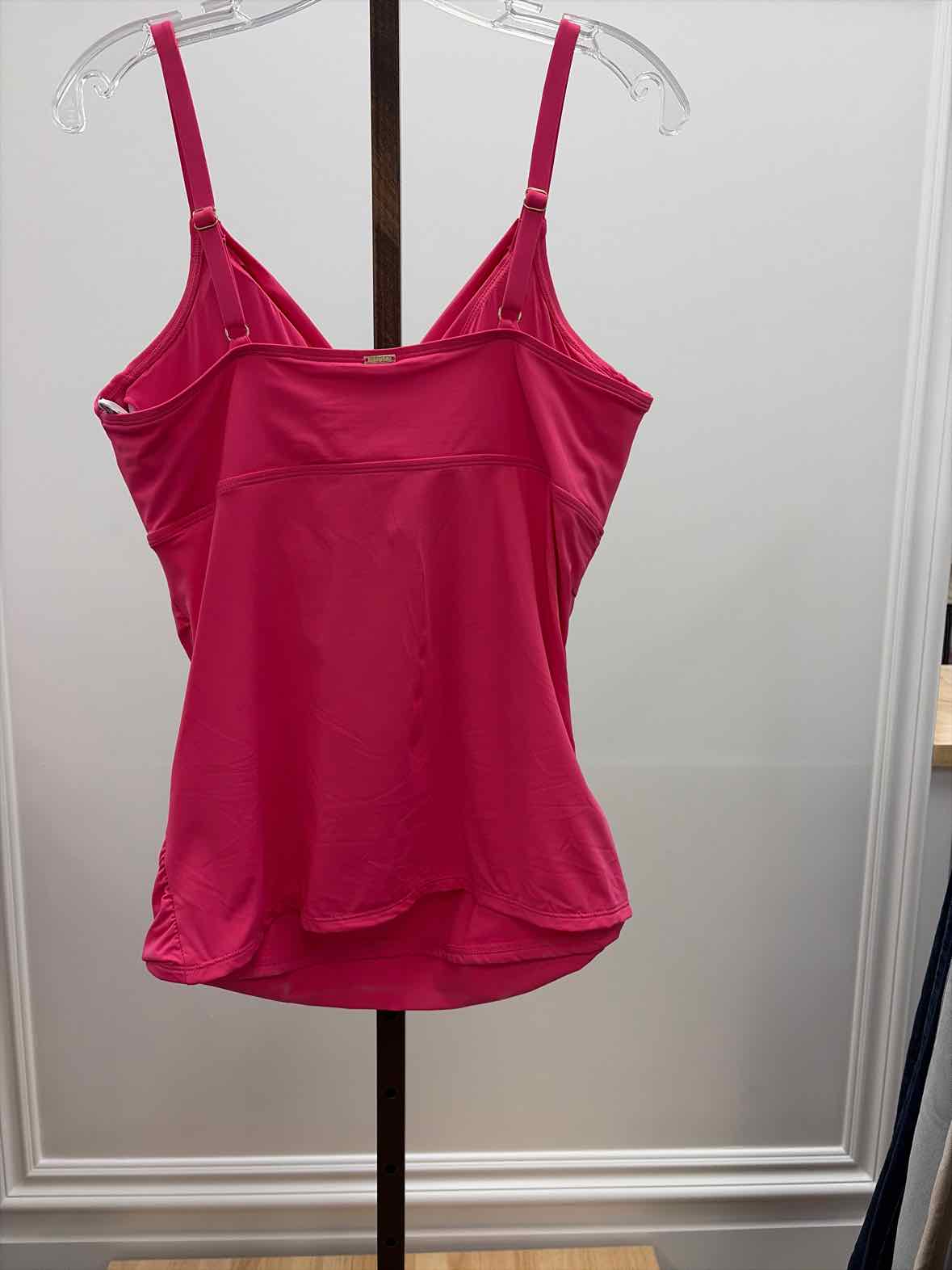 Anne Cole Women's Surplice Underwire Tankini Top - Pink Glow