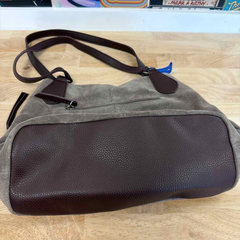 The Sak Brown Leather Preloved Handbag