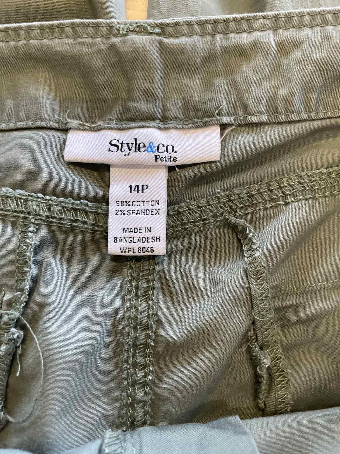 Style & Co. Size 14P Green Pants