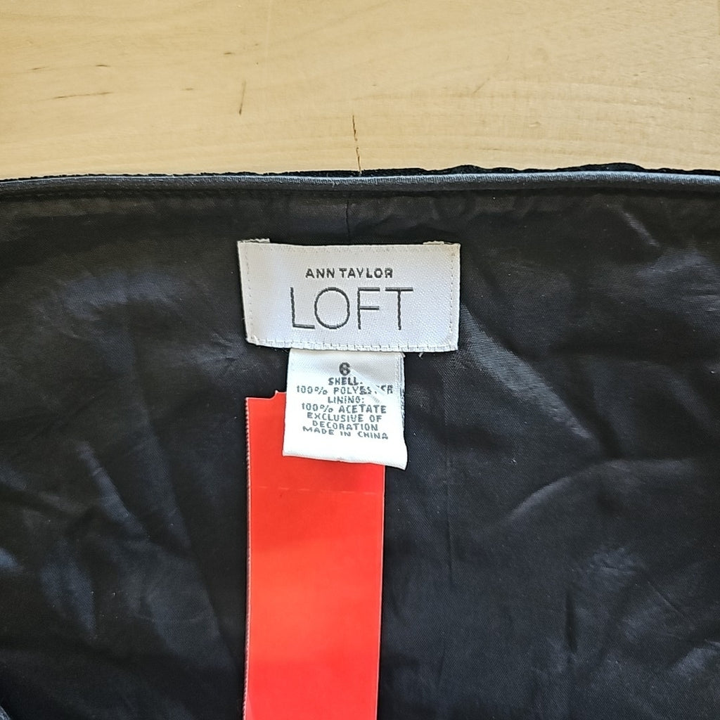 Loft Size 6 Black Used Sleeveless