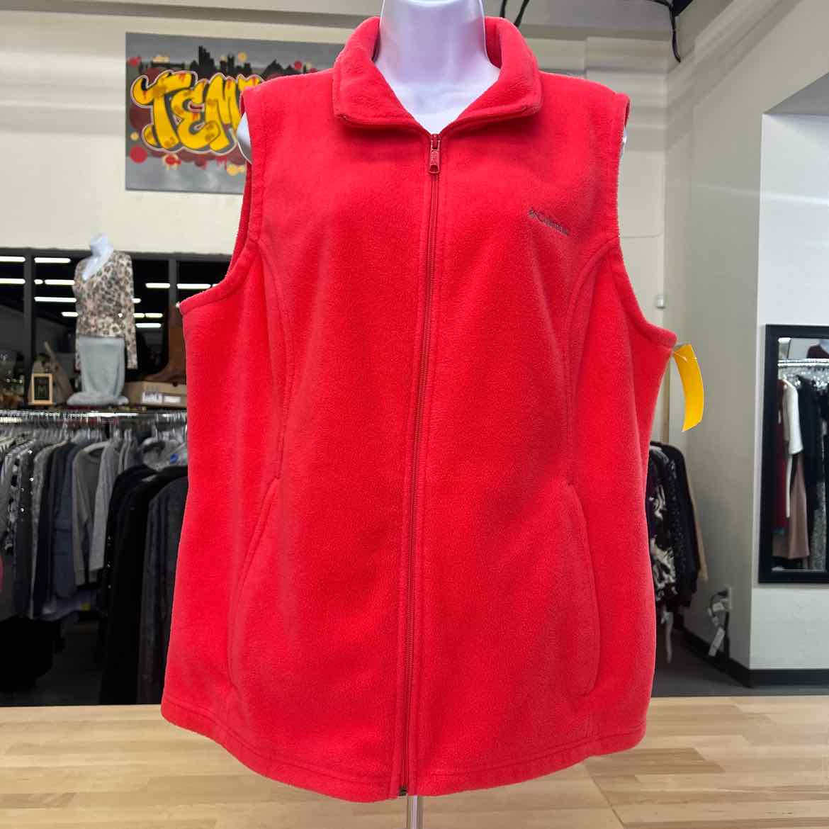 Columbia Size 1X Pink Vest