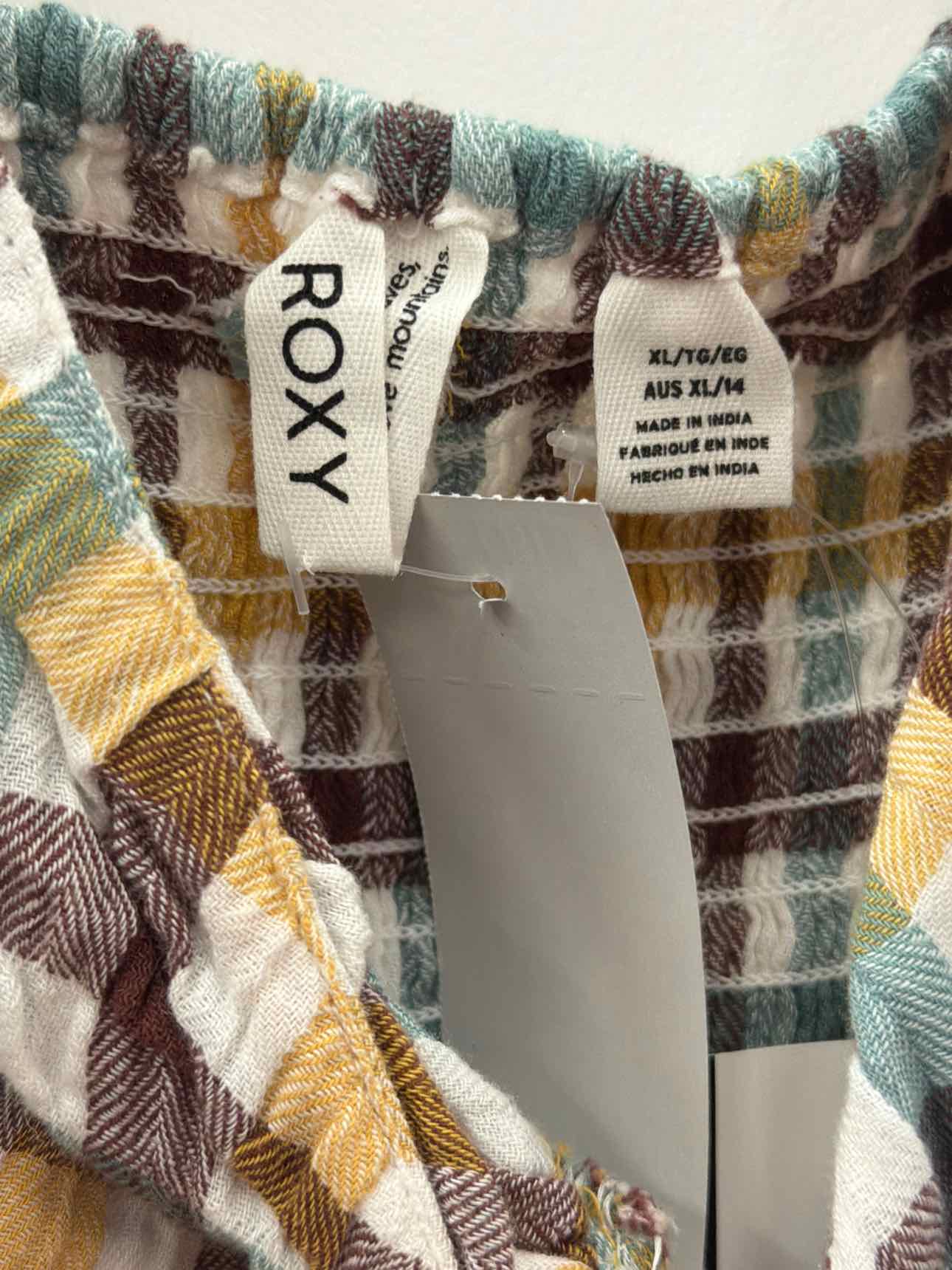 ROXY Moonlight Shores Plaid Dress