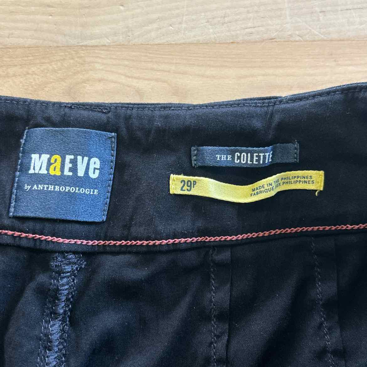 Maeve Size 29 Black Preloved Pants