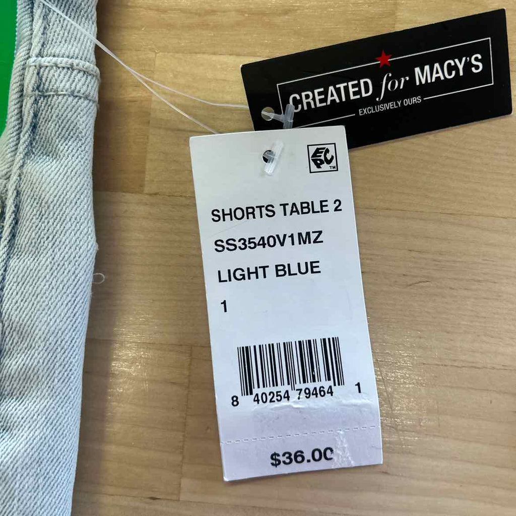 Indigo Rein Juniors' Embroidered Floral Frayed-Hem Denim Shorts - Light Blue