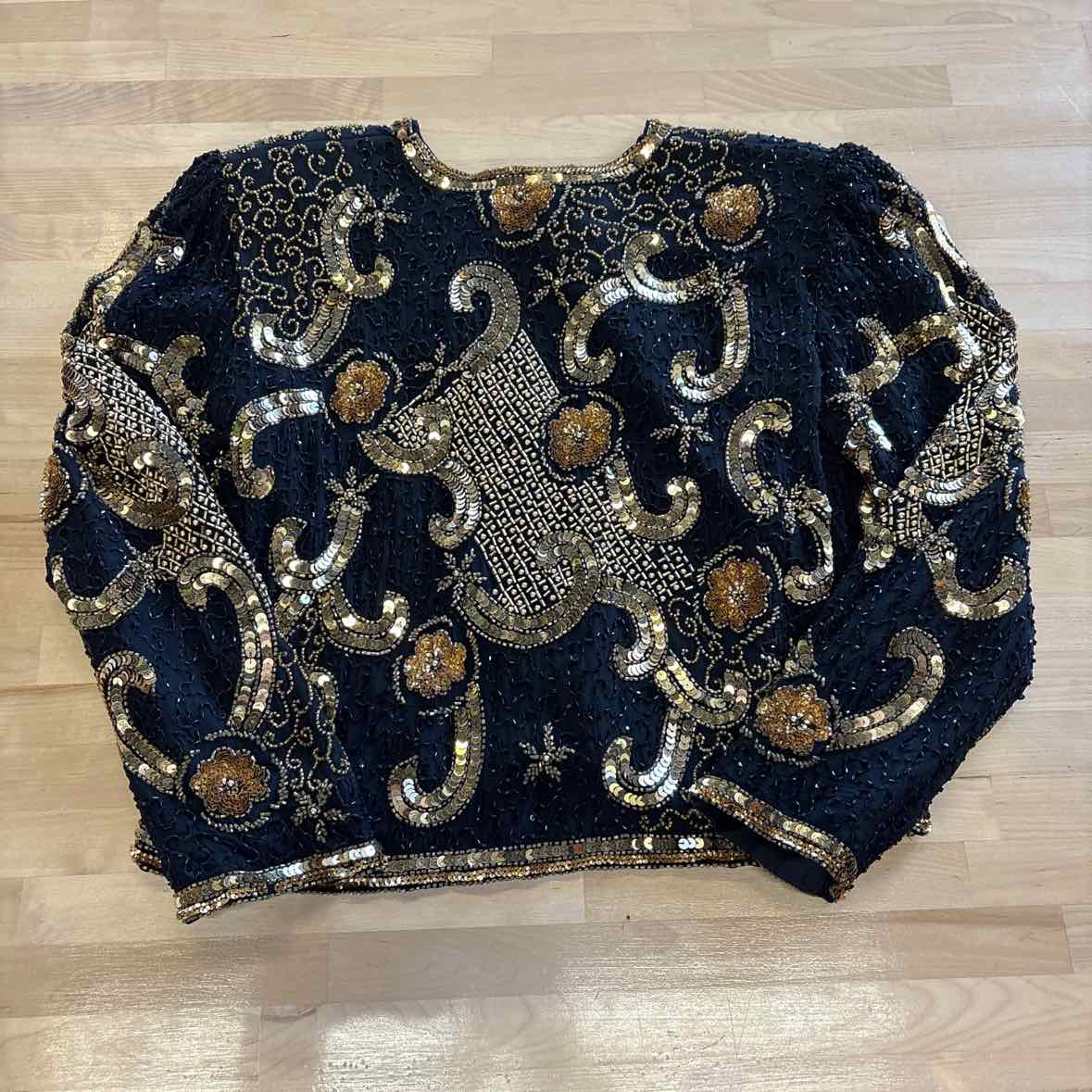 Krishma Size S Black & Gold Jacket