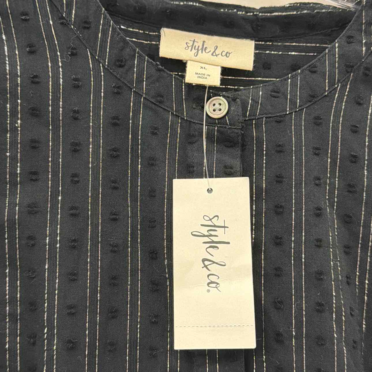 Style & Co. Size XL Black New Dress