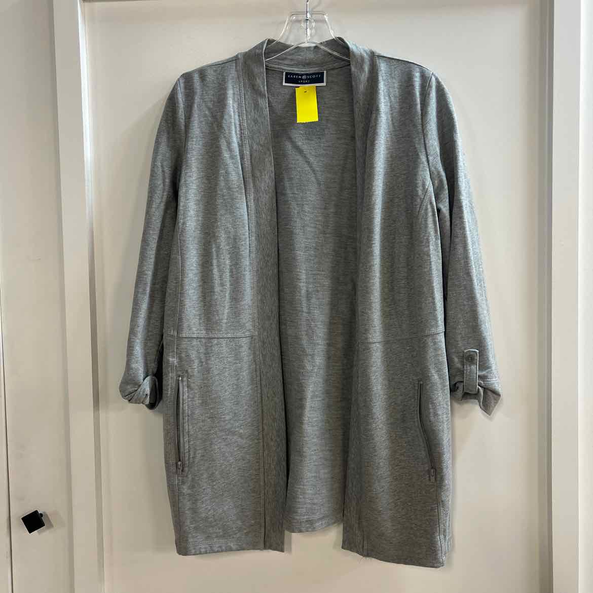 Karen Scott Size M Gray Preloved Cardigan