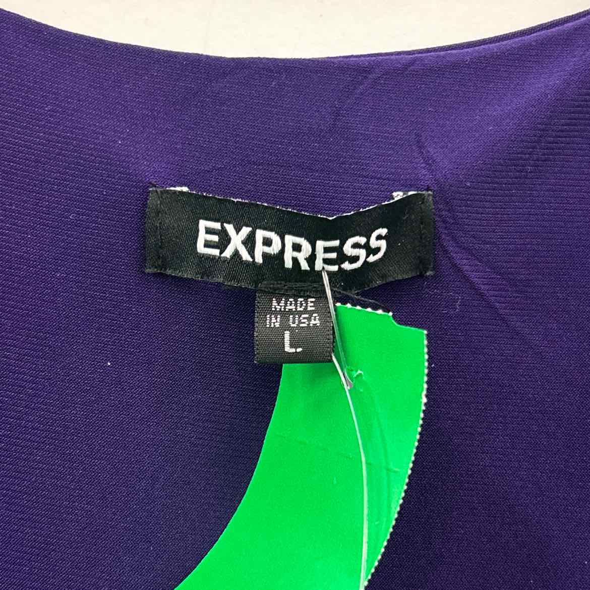 Express Size L Purple New Dress