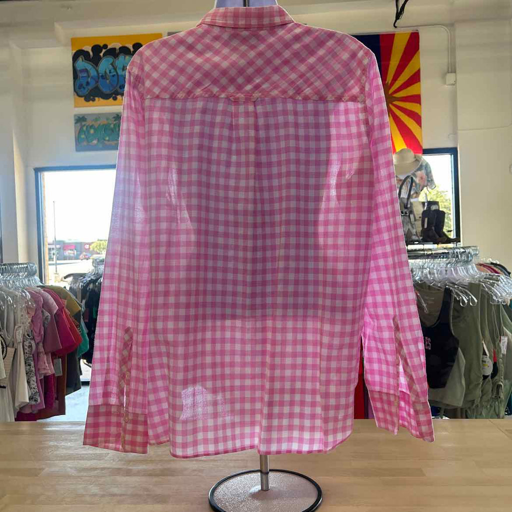 J Crew Size 14 Pink Preloved Button Down LS