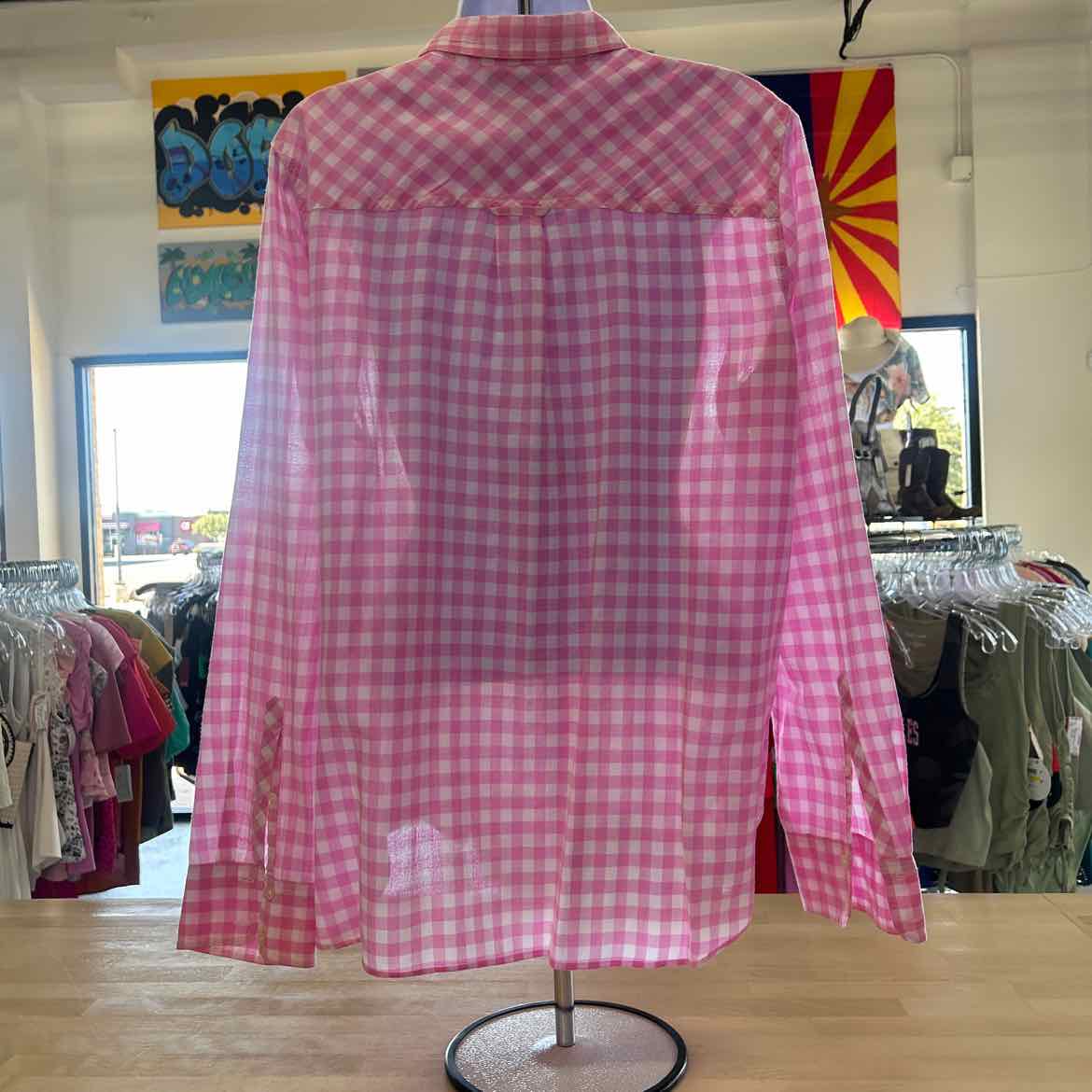 J Crew Size 14 Pink Preloved Button Down LS