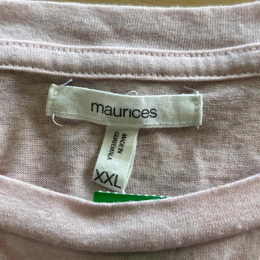 Maurices Size XXL Pink Preloved T-Shirt SS