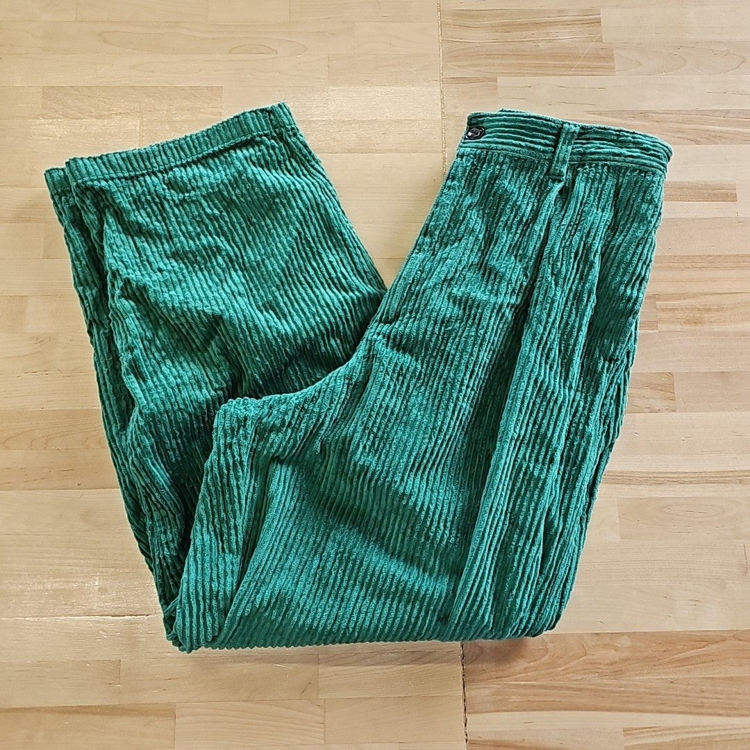 Urban Outfitters Size M Green Corduroy Preloved Pants