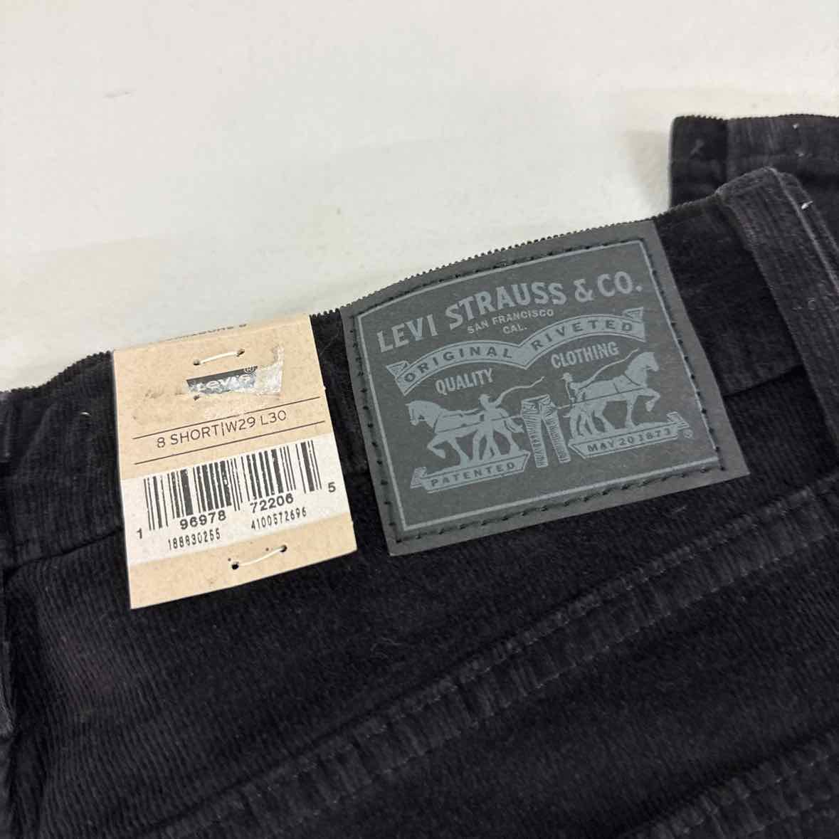 Levi's Size 29 Black Corduroy Pants NWT