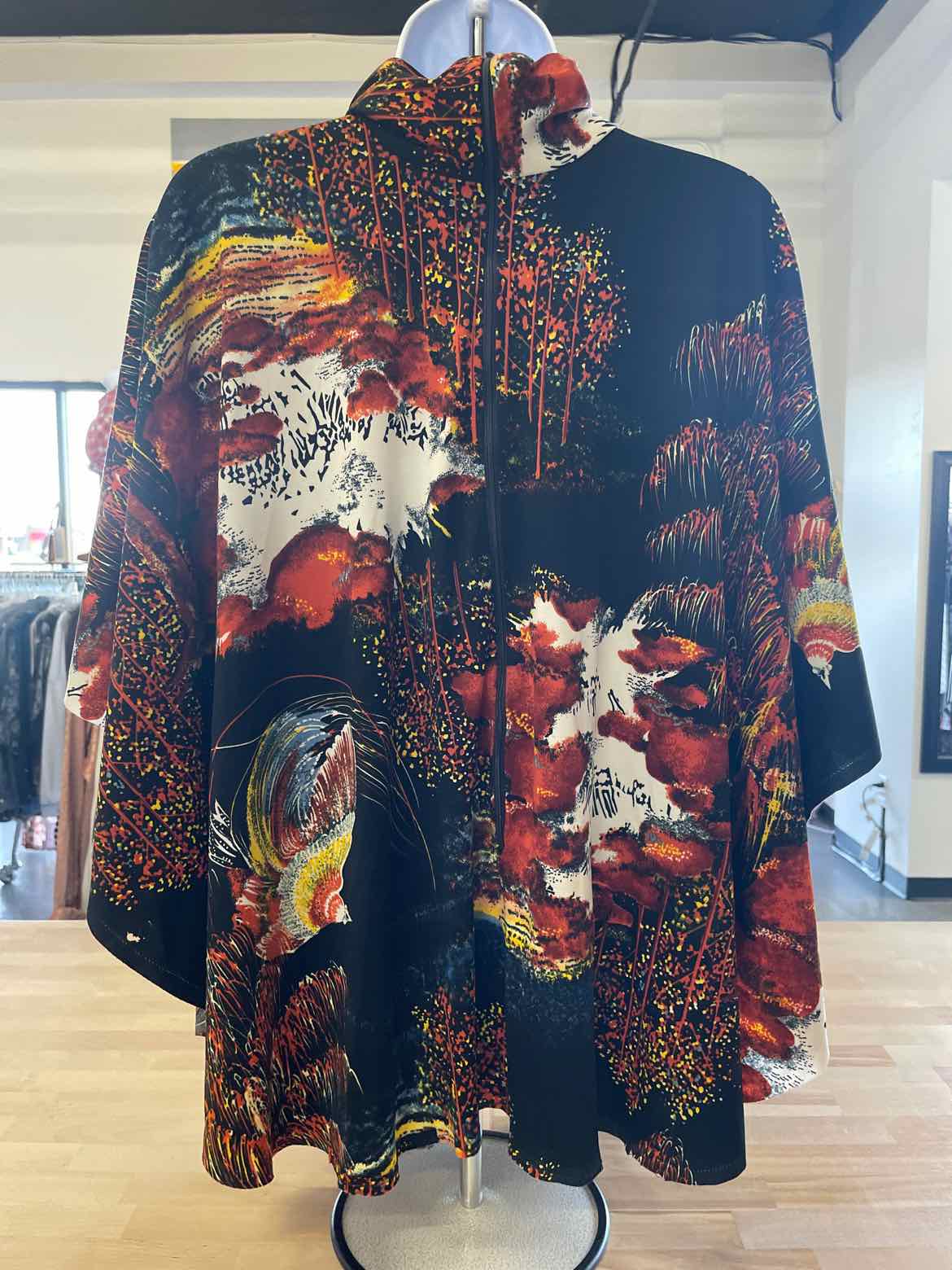 Size M Multi-Color Poncho