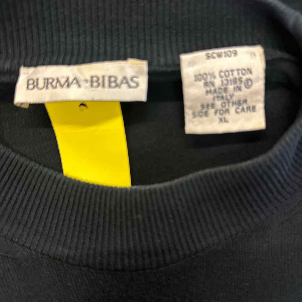 Burma  Bibas Size XL Black Sweater