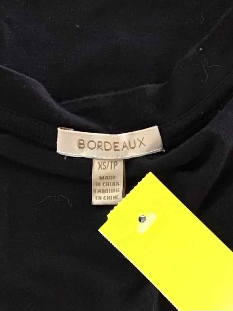 Bordeaux Size XS Black Preloved T-Shirt LS