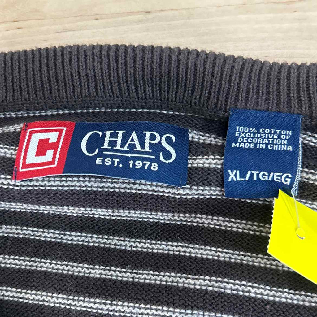 Chaps Size XL Brown Preloved MENS Sweater