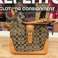 Coach Tan Leather Preloved Handbag