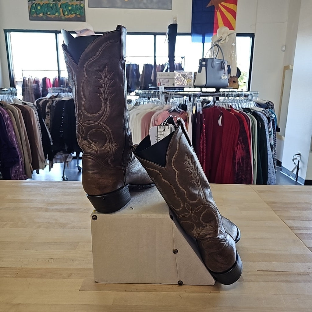 Tony Lama Size 9.5 Brown MENS Boots