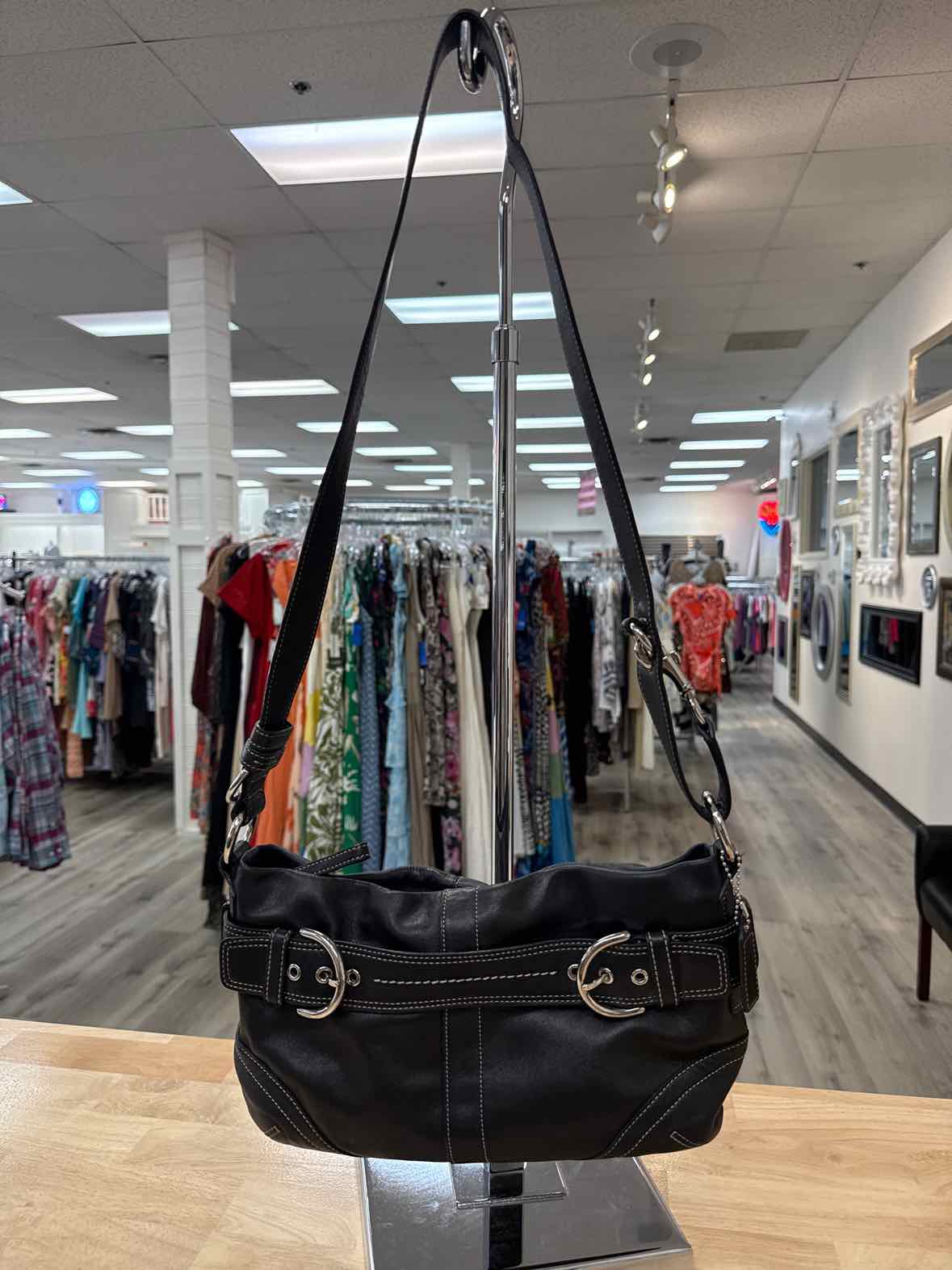 Coach Black Soho Leather 4 Way Crossbody Y2K Vintage Handbag