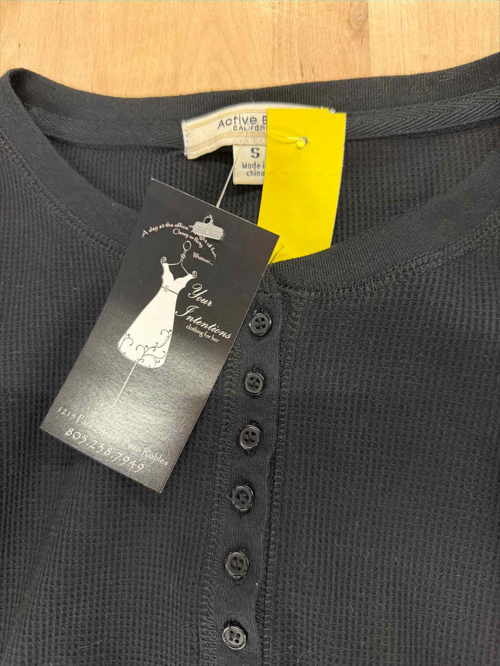 Active Basic Size S Black Long Sleeve