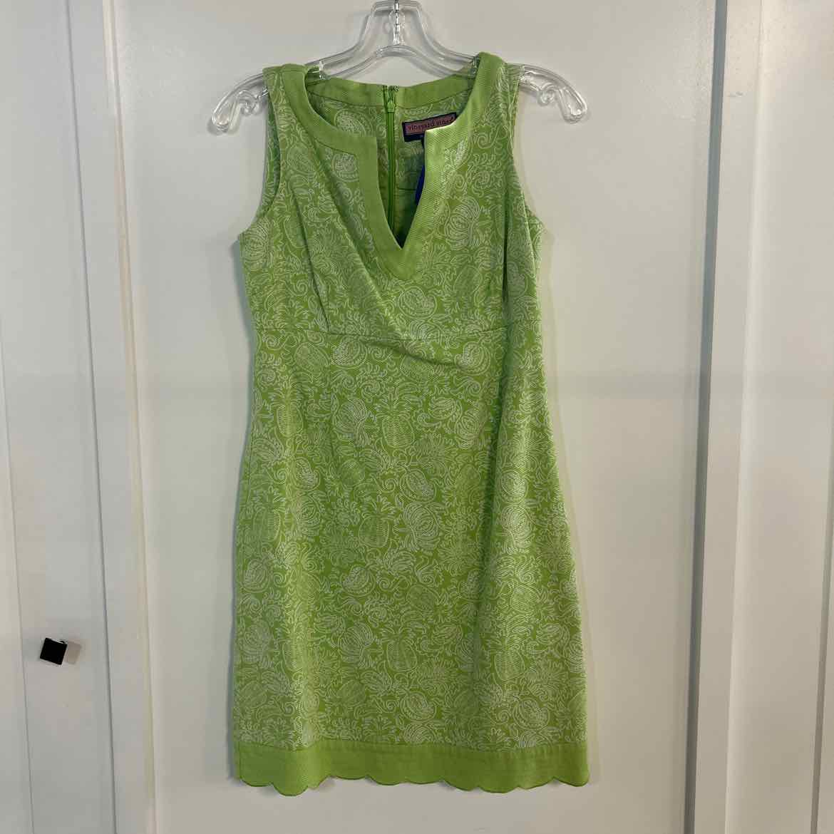 Vineyard Vines Size 4 Green Preloved Dress