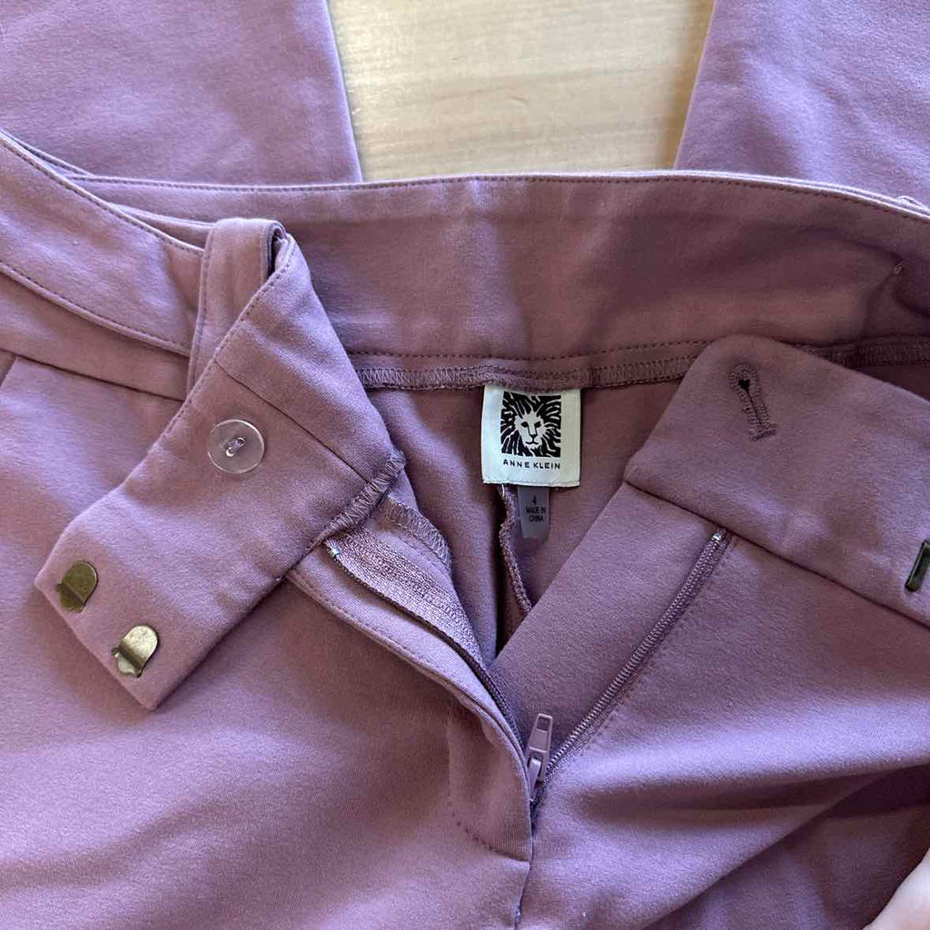 Anne Klein Size 4 Purple Pants
