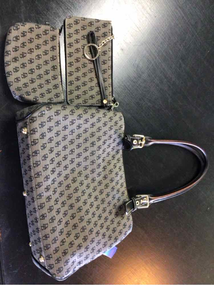 Dooney & Bourke Black & Gray Handbag