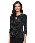 Alex Evenings Women's Printed Top & Jacket Set