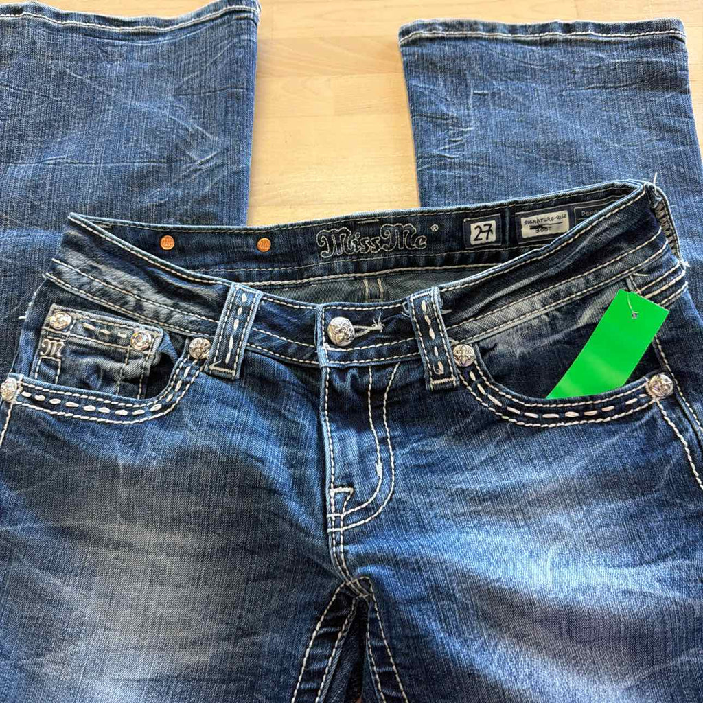 Miss Me Size 27 Blue Denim Preloved Jeans