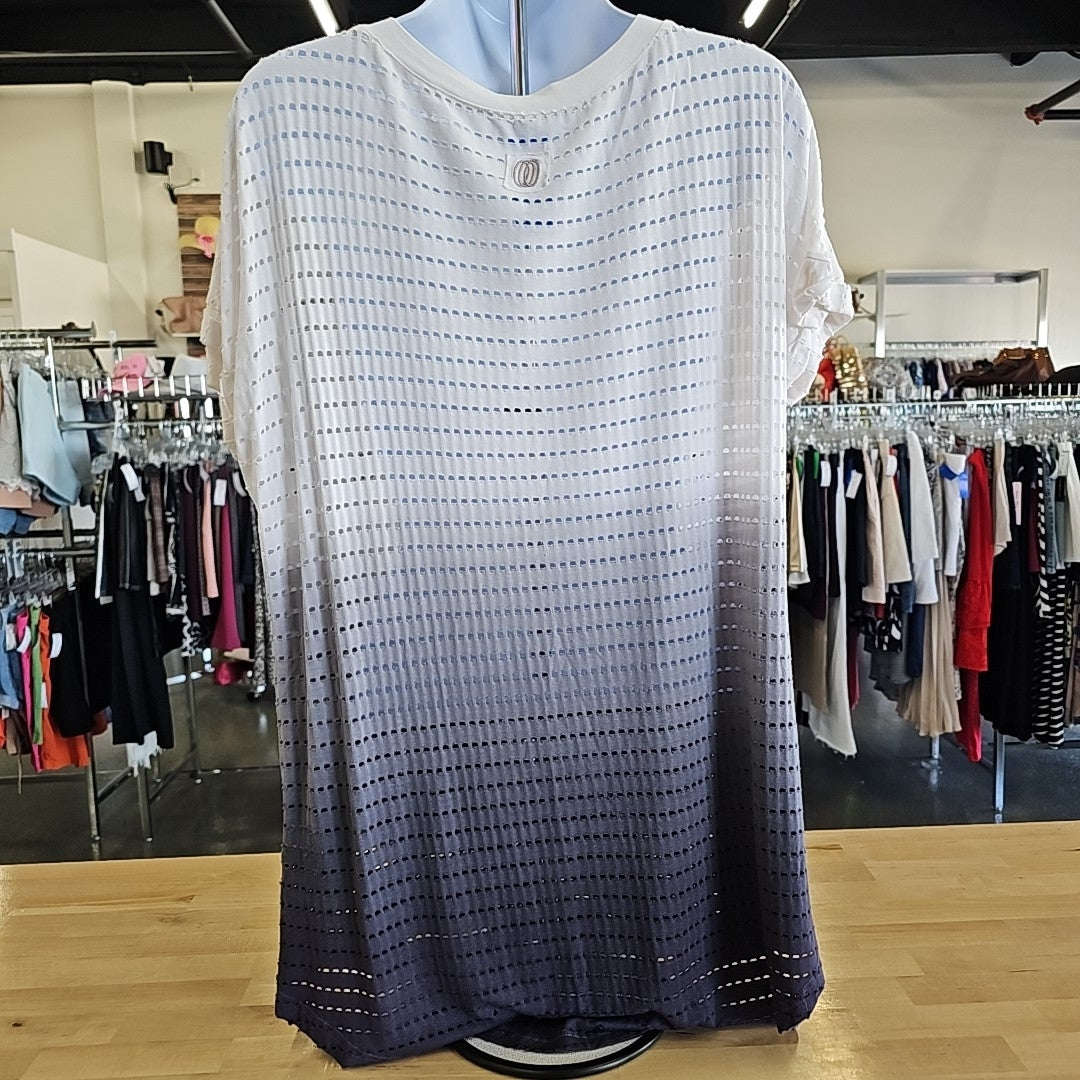 Balance Collection Size L Gray Blouse