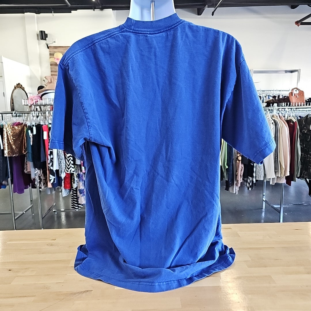 Shaka Size 2XLT Blue MENS T-shirt