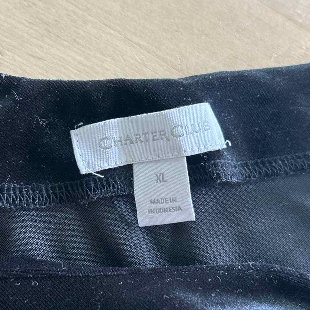Charter Club Size XL Black Preloved Sleeveless