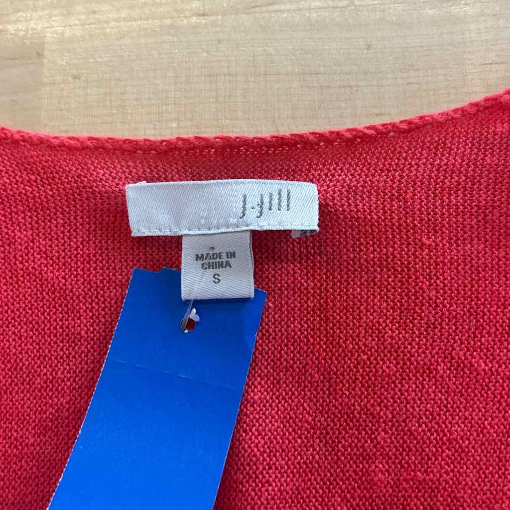 J Jill Size S Orange Preloved Cardigan