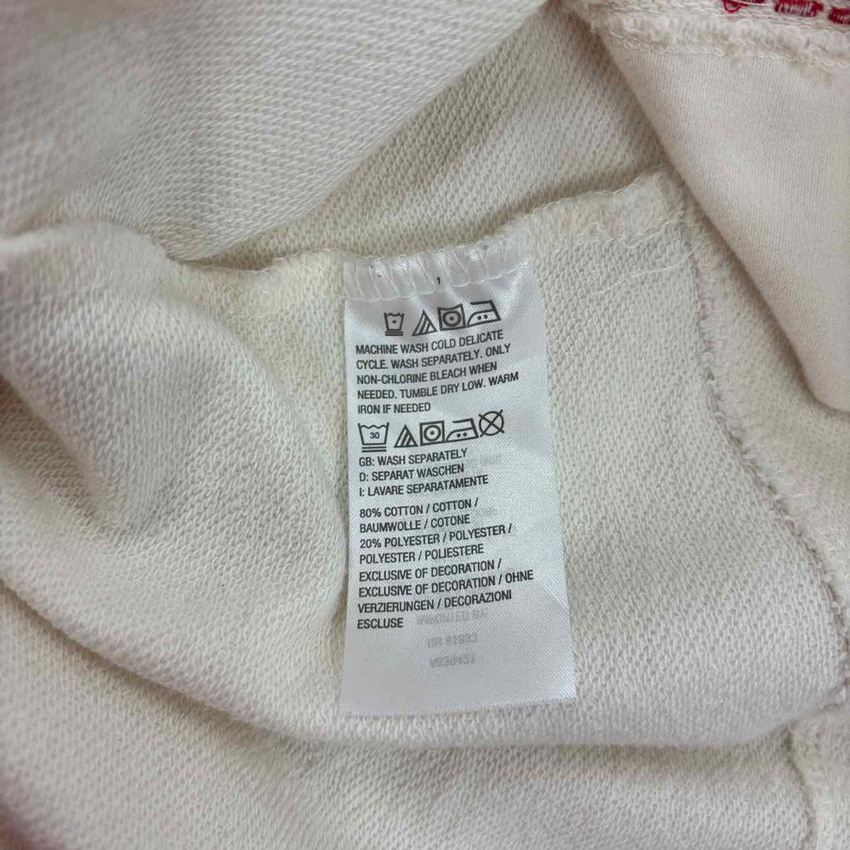 Peace Love World Size XS White Preloved Jacket