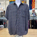 Rinnovato Size M Blue Preloved MENS Button Down Shirt