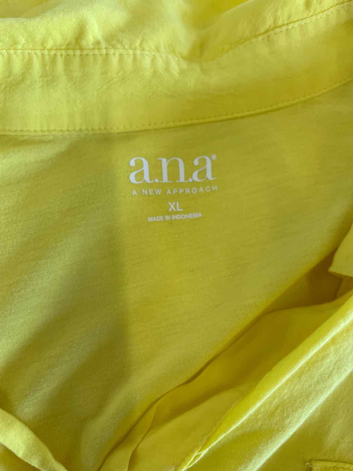 ANA Size XL Yellow Blouse