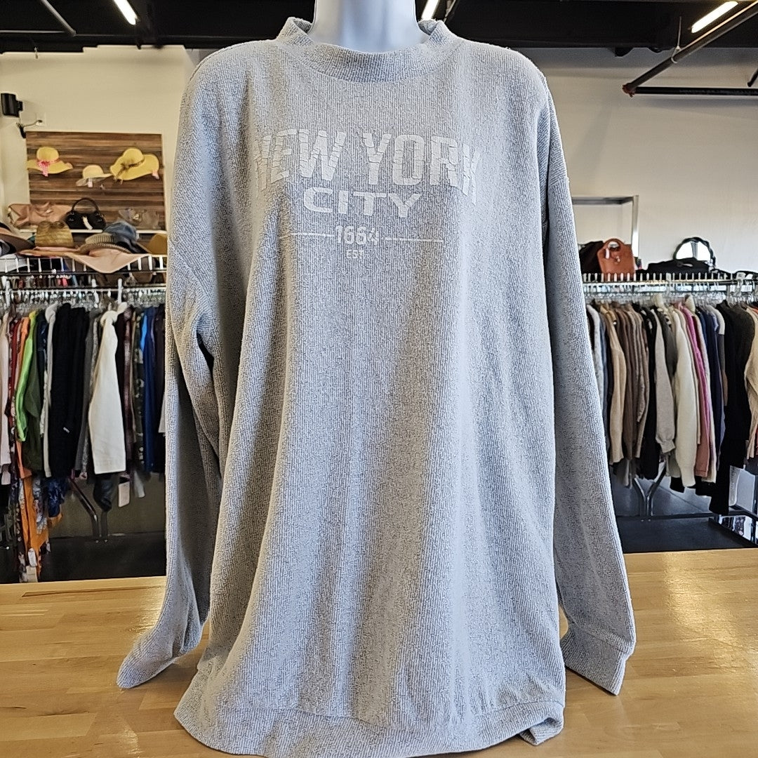 Lands End Size XXL Gray MENS Sweatshirt